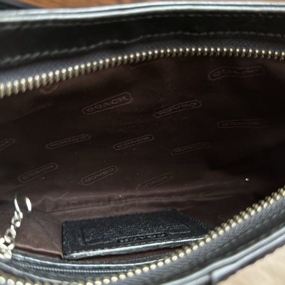 VINTAGE COACH SADDLE BAG black LIKE NEW CONDITION - Picture 9 of 16